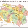 bản đồ huyện mê linh
