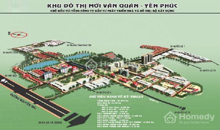bản đồ quy hoạch khu đô thị văn quán