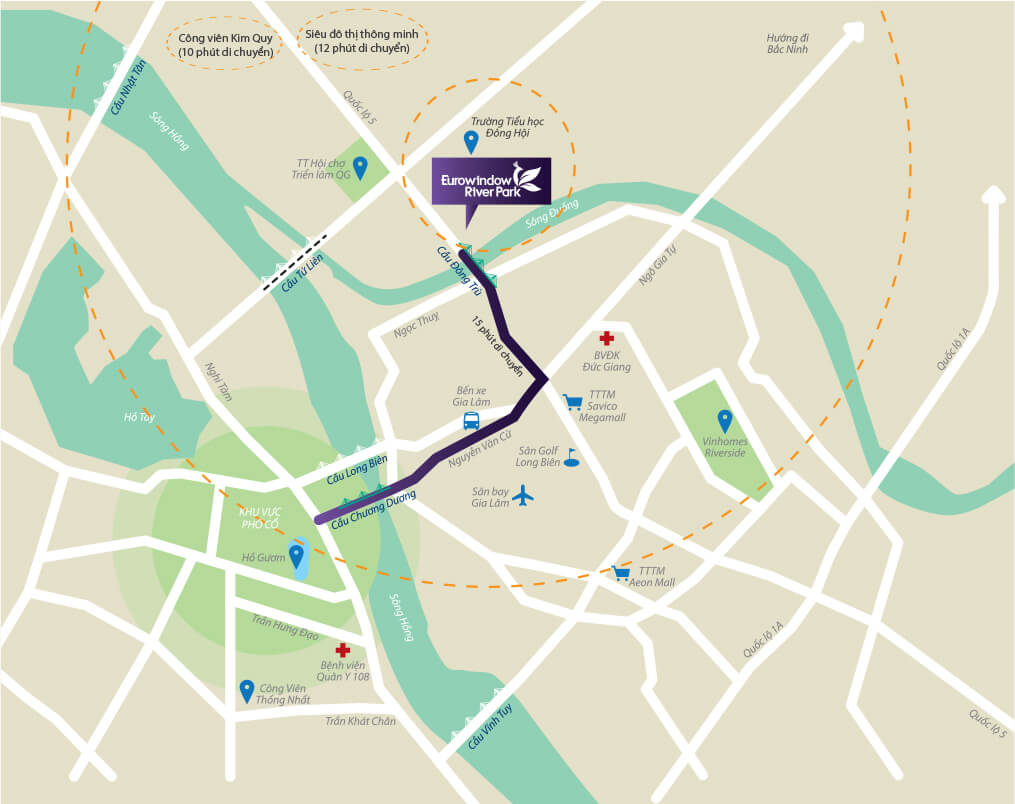 Vị trí dự án eurowindow